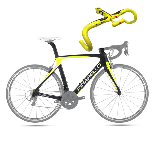 Pinarello Gan S Frameset with Integrated Handlebar - Black Yellow