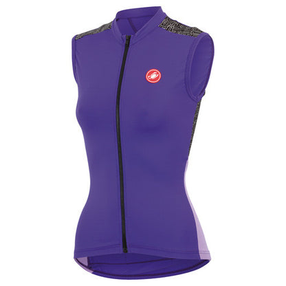 Castelli Womens Scarabocchio Sleeveless Jersey - Violet