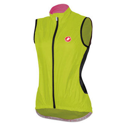 Castelli Womens Velo Rain Vest - Lime Green