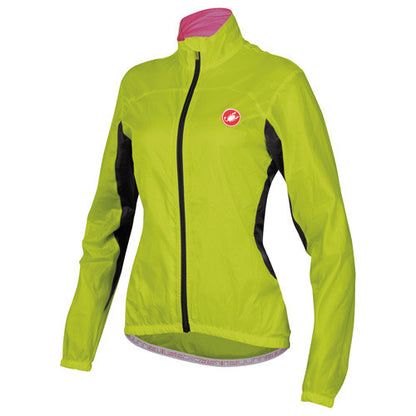 Castelli Womens Velo Rain Jacket - Lime Green