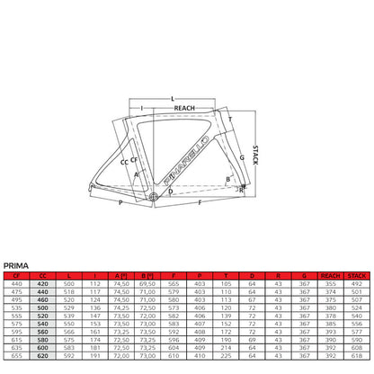 Pinarello Prima Frameset - Gloss Black